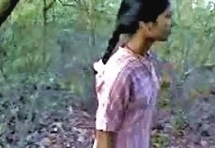 indian teenage babe fucking very hardly with in forest